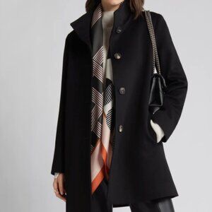 Fleurette Classic "Dawn Stand Collar Car Coat"